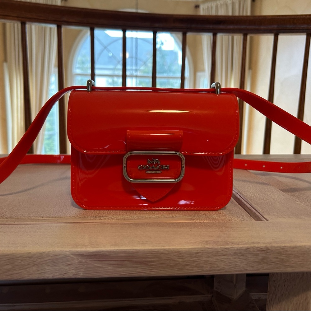 Coach Miami Red Crossbody Jelly Morgan Bag EUC